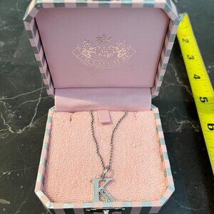 Vintage Juicy Couture Silver "K" Initial Necklace - Pre-owned